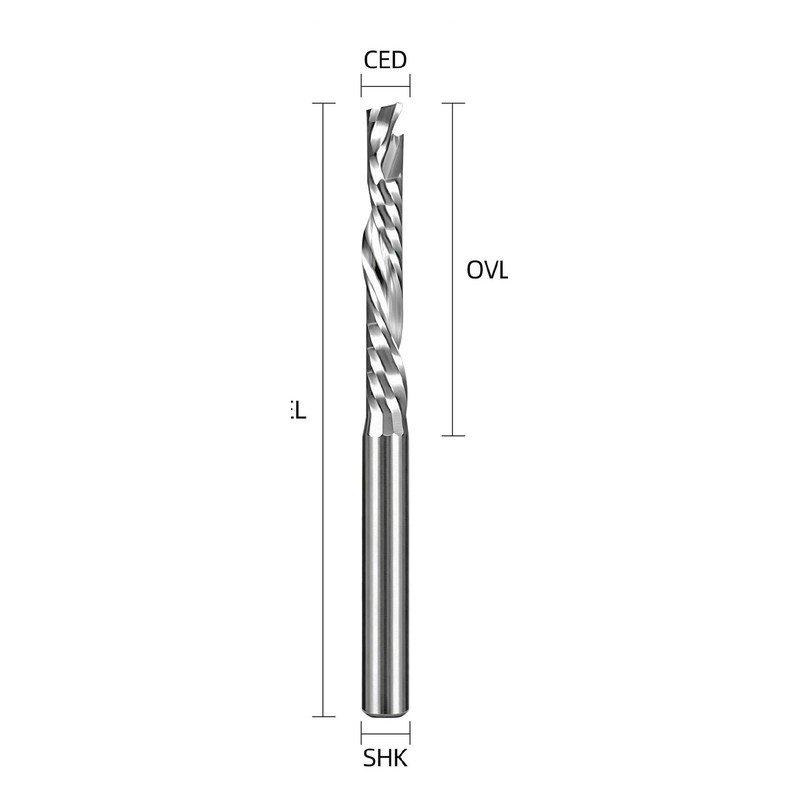 YINGBA single-flute compression router bit