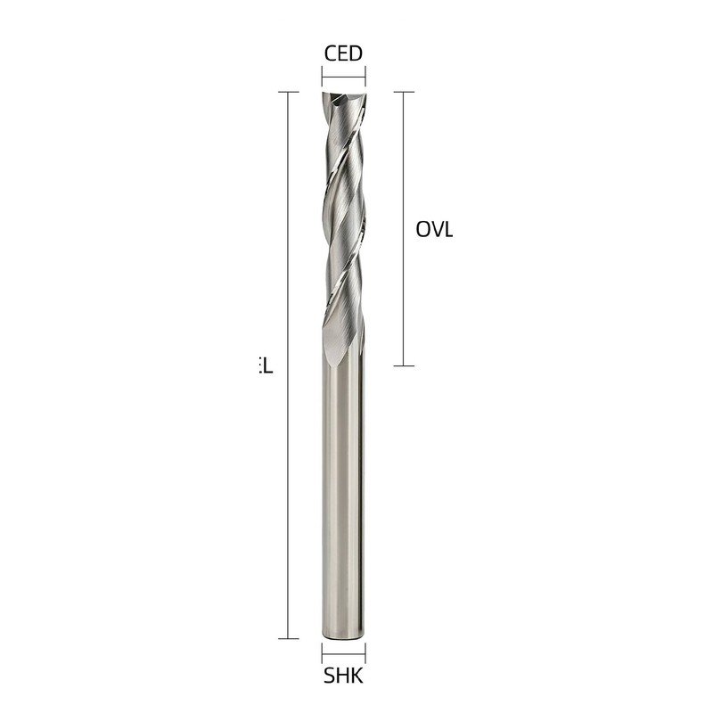 YINGBA two-flute spiral router bit