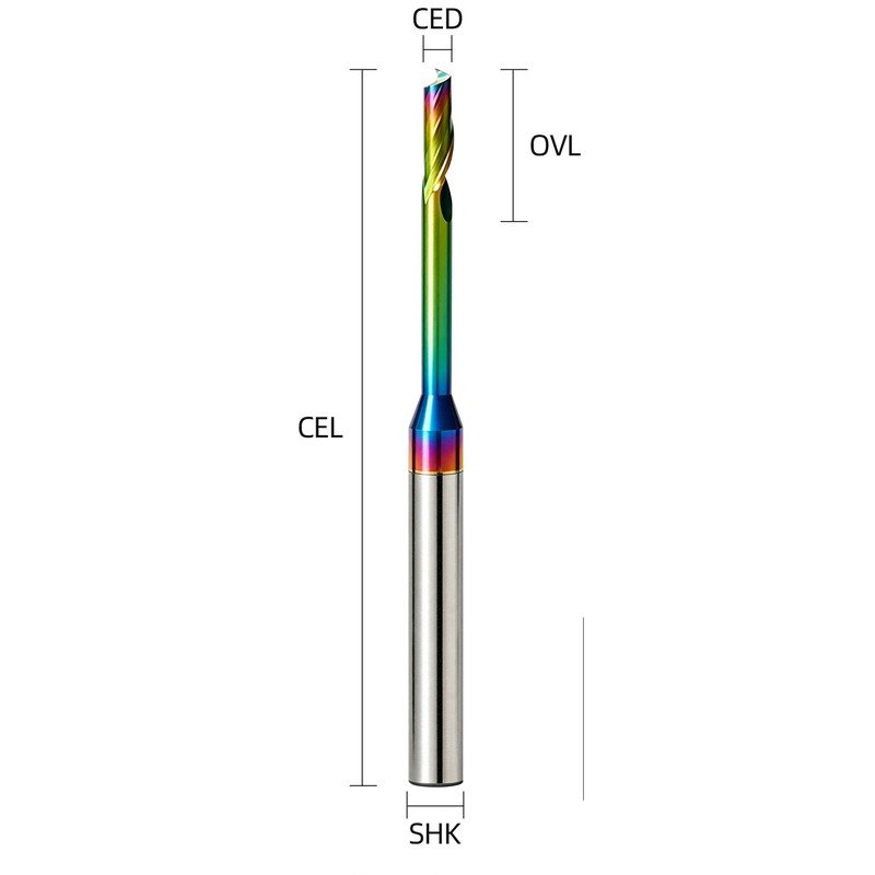 YINGBA single-flute profiling end mill for aluminium