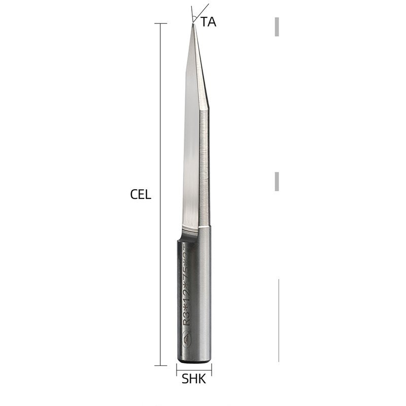 YINGBA woodworking flat bottom taper engraving bit