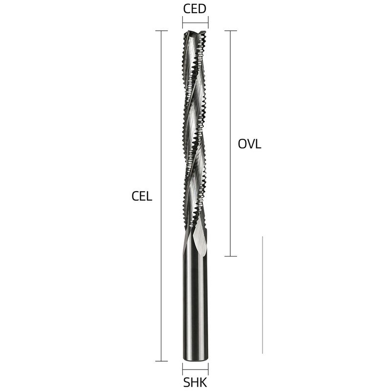 YINGBA three-flute roughing end mill